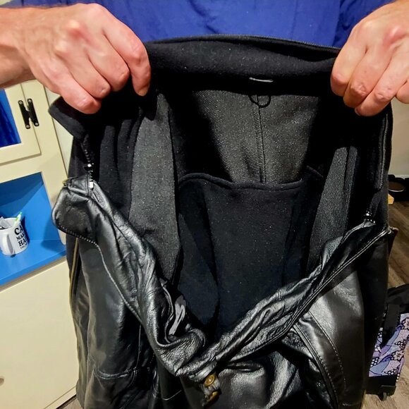 Men's Saxon Leather "Grand Prix" 3-in-1 Jacket (Model No. 9250) - New w/o tags - Picture 7 of 11